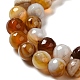 Natural Striped Agate/Banded Agate Beads Strands G-A246-8mm-10-4