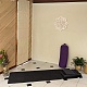 レーザーカットされた木製の壁の彫刻  トーラスウォールアート  家の装飾の瞑想のシンボル  ヨガぶら下げアートワーク  聖輪を持つ花  バリーウッド  31x0.6cm WOOD-WH0101-014-5