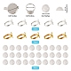 Bausätze für flache runde Ringe zum Selbermachen DIY-SZ0007-80-7