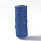 コットン糸  マクラメコード  装飾的な糸のスレッド  DIYの工芸品について  ギフトラッピングとジュエリー作り  ブルー  3mm  約54.68ヤード（50m）/ロール OCOR-T001-01-12-1