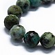 Brins de perles turquoises africaines naturelles (jaspe) G-G927-24-3