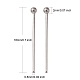 304 Stainless Steel Ball Head Pins STAS-K146-045-18x0.6mm-2