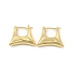 Латунные серьги-кольца в форме мешочка для женщин EJEW-E275-07-2