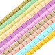 SUNNYCLUE 610Pcs 10 Strands Vinyl Heishi Beads Cylinder Polymer Clay Bead Handmade Polymer Clay Spacer Bead 6.5x6mm for Necklace Bracelet Earrings Jewelry Making CLAY-SC0001-38C-1