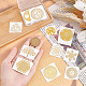 OLYCRAFT 15pcs Energy Rune Stickers Geometry Orgone Pyramid Sticker Self Adhesive Golden Brass Stickers Energy Tower Material for Scrapbooks DIY Resin Crafts Phone & Water Bottle Decoration DIY-OC0002-51-3