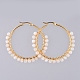 Boucles d'oreilles en perles X-EJEW-JE03830-01-1