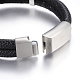 Leather Cord Multi-strand Bracelets BJEW-F317-057-5