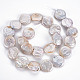 Naturales keshi abalorios de perlas hebras PEAR-S018-04D-3