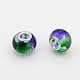 Two Tone Transparent Glass European Beads GPDL-J008-05S-1