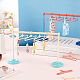 AHADERMAKER 4 Sets 4 Style Plastic Doll Clothes Drying Laundry Rack Set DIY-GA0004-44-4