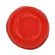 描画可能なパウチ包装赤いアクセサリー  オーガンジーギフトバッグ巾着袋  直径26~27 CM X-OP002Y-5-2
