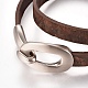 Imitation Leather Wrap Bracelets BJEW-G620-F05-2