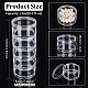 BENECREAT 15G/15ML Stackable Round Plastic Containers 5 Column(5 Layer/Column) Bead Storage Jars for Beads CON-BC0005-03-2