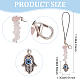 Gemstone Chips Cell Phone Strap Charm HJEW-PH01853-2
