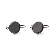 Серьги-подвески из нержавеющей стали 304 с ионным покрытием (IP) STAS-E474-02A-B