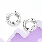 Серьги-кольца Huggie Hoop из нержавеющей стали 304 EJEW-F111-14mm-P