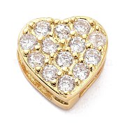 Латунный микро pave прозрачный кубик циркония подвески ZIRC-P085-04G