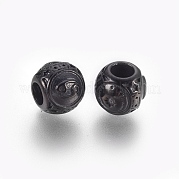 Европейские бусины из хирургической нержавеющей стали 316 STAS-P212-18B-08