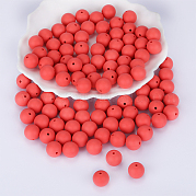 Круглые силиконовые фокусные бусины SI-JX0046A-45