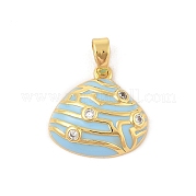 Латунные микро проложить кубического циркония подвески KK-R100-12G-02