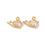 Латунные микро проложить кубического циркония подвески KK-K382-29G-03