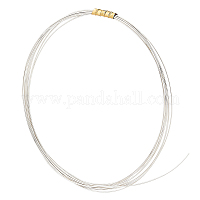 32.8 Foot 925 Sterling Silver Wire, Round, Silver, 22 Gauge(0.6mm), about  2.8g/m