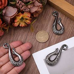 3 x S-Haken-Verschluss aus Legierung.&nbsp;FIND-CP0003-47AS