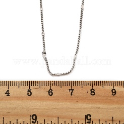 Латунные цепочки панцирного плетения ожерелья для женщин NJEW-D302-18P