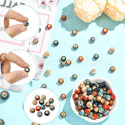 180шт 6 цвета фарфоровые бусины ручной работы PORC-SC0001-21A