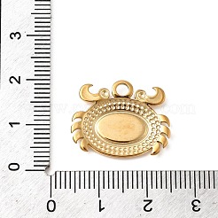 Оправы для подвесок из нержавеющей стали 304 в виде кабошонов STAS-B113-09G-06