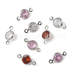 Messing-Pavé-Anhänger mit Zirkonia-Fassung&nbsp;XGRQ2O925-443P
