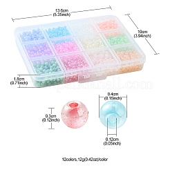 144 г 12 цвета 6/0 бусины из искусственного нефритового стекла&nbsp;SEED-YW0002-29