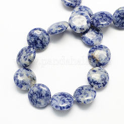 Fili di perle di diaspro macchia blu naturale&nbsp;G-S110-12mm-13