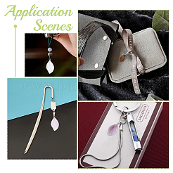 8шт 4 стиля подвески из натуральных и синтетических смешанных драгоценных камней G-UN0001-10