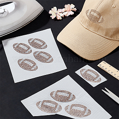 Блеск исправления горный хрусталь (термоклей на спине) ABAG-WH0496-48A