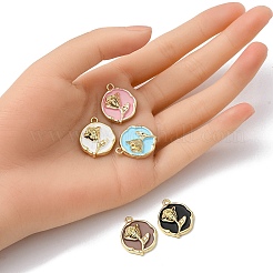 Подвески из эмали из сплава с покрытием 5 шт.&nbsp;ENAM-YW0002-45