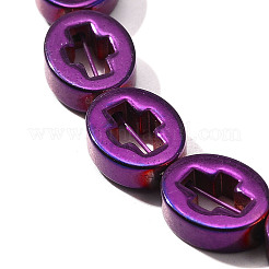 Гальванические нити из синтетических немагнитных гематитовых бусин&nbsp;G-L613-Z01-02C