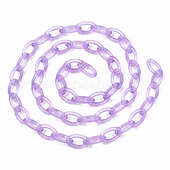 Chaînes de câble en plastique ABS transparent faites à la main&nbsp;KY-S166-001C