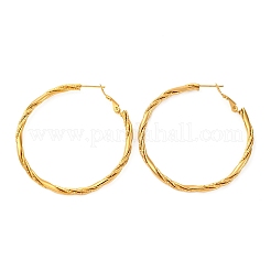 Серьги-кольца из нержавеющей стали 304&nbsp;EJEW-S250-01C-G