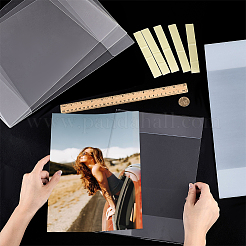 Rechteckiger Acryl-Tischkarten-Displayrahmen und doppelseitiges Klebeband&nbsp;AJEW-WH0609-493B