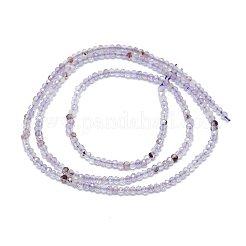 Натуральный фиолетовый лодолит кварцевый бисер пряди G-G106-A29-01