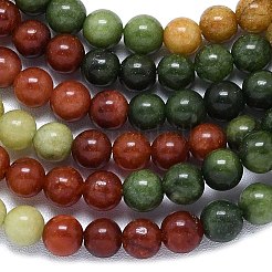 Натуральный Malaysia нефритовые бусы пряди&nbsp;G-B165-C07-6mm