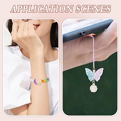 60 шт. 2 стиля прозрачные и непрозрачные акриловые бусины с УФ-покрытием PACR-YW0001-30