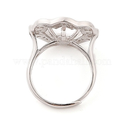 925 кольцо из стерлингового серебра с микропаве из кубических цирконий с жемчужным гнездом STER-B003-11P