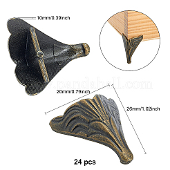 Винтажный угловой протектор коробки из сплава FIND-FH0001-23AB-RS