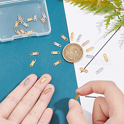 30 пара 3-х цветных цепочек из нержавеющей стали&nbsp;STAS-AR0001-34