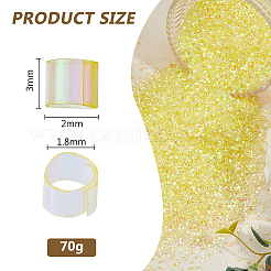 70 г пластиковых трубчатых бусин&nbsp;KY-DC0001-34B