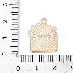 バレンタインデー合金エナメルペンダント  ライトゴールド  封筒  20x17x1.5mm  穴：1.6mm&nbsp;X-ENAM-I084-01KCG-30