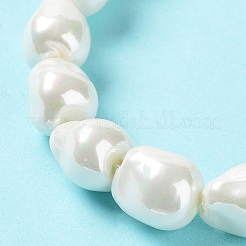 Fili di perle di imitazione in vetro elettroplaccato&nbsp;BSHE-G035-01B-05-1