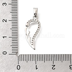 Pendentifs en laiton zircon cubique clair&nbsp;KK-B187-08P